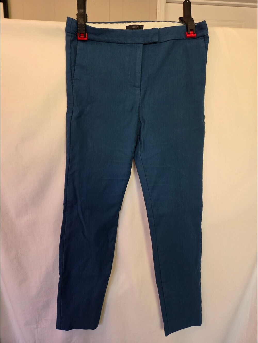 J.Crew Women's Blue Cotton Nylon Blend Dress Pants Size 6